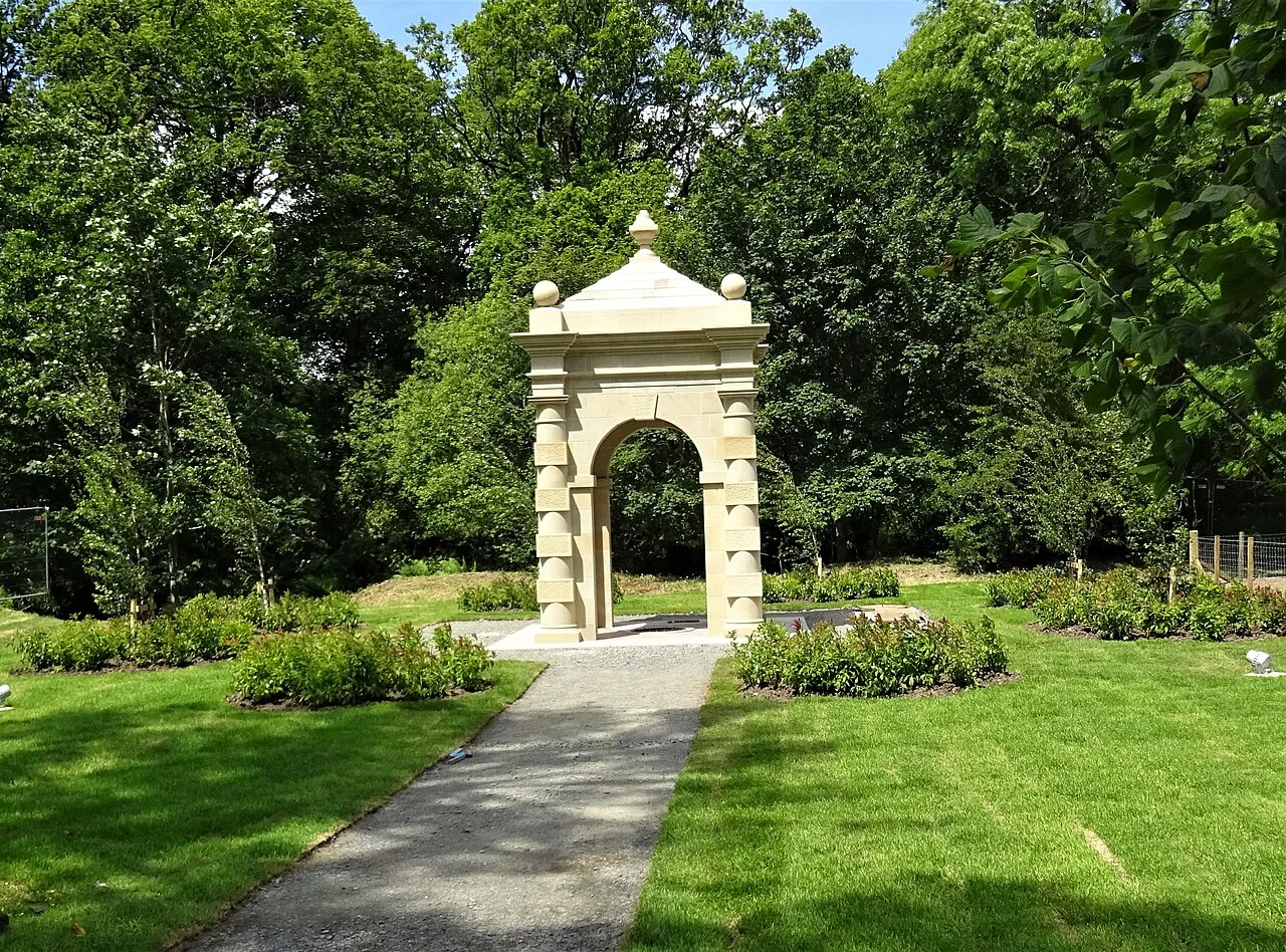 The Lady's Well, Dumfries House, East Ayrshire, Scotland. A Robert Adam designed well from the mid to late 18th century that was badly damaged by French soldiers based at the estate in the 1940s. It was planned to rebuil